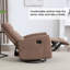 ° Fauteuil inclinable et pivotant en tissu durable - parfait pour se détendre dans le salon