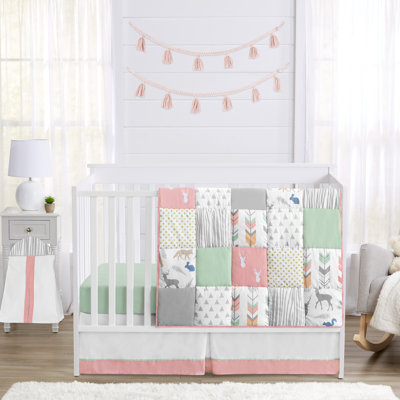 Ensemble de literie pour lit de bébé 4 pièces Woodsy