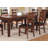 Contemporary Rectangle Dining Table W Leaf 6X Side Chairs 7Pc Set