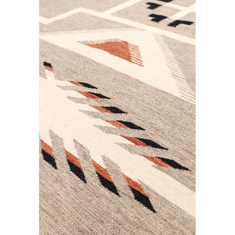 Canvello Reversible Wool Mocha Area Rug- 8'11'' X 12', Rectangle 8'11" x 12'