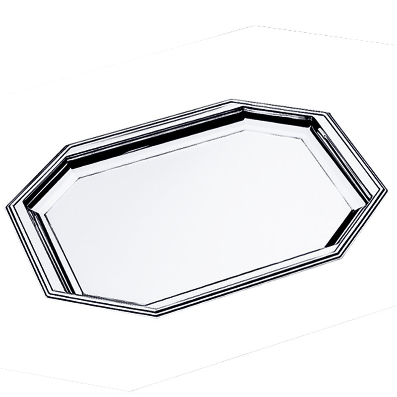 MEPRA Stainless Steel Tray, 12" W x 9.6" D
