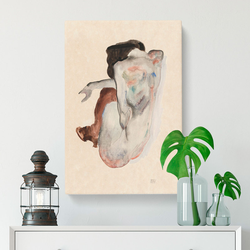 Portrait of a Woman Vol.8 by Egon Schiele - Wrapped Canvas, 76cm H x 50cm W x 3cm D