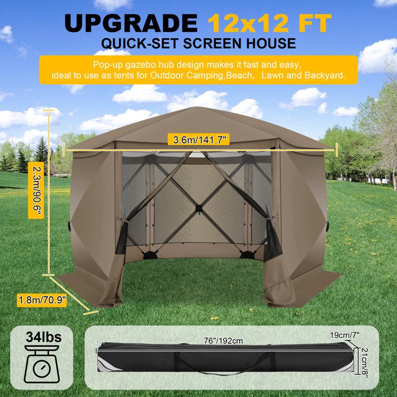 Pop-up abri de jardin, Brun