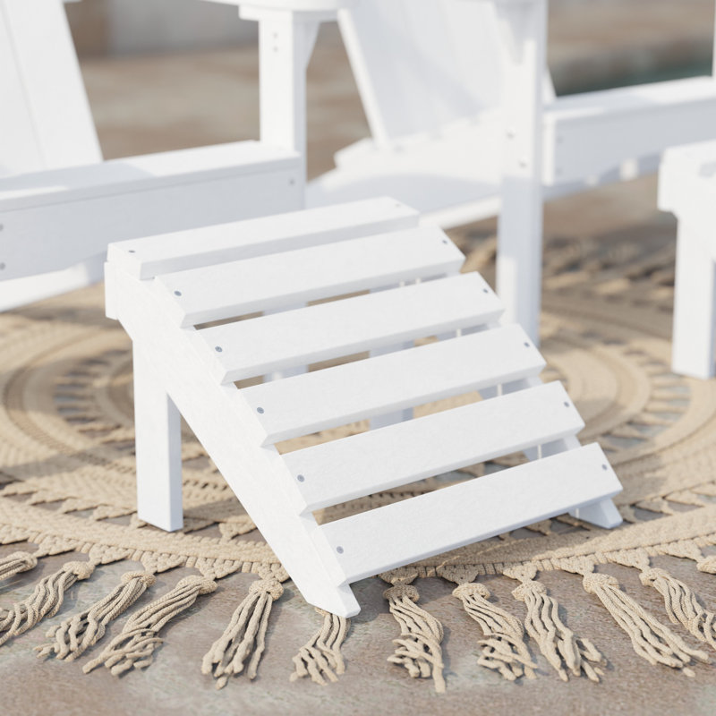 Repose-pieds classique, Blanc