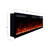 Vibrance 60" Recessed or Wall Mounted Electric Fireplace Heater, Multi-Flame Colors, Voice Assistant Compatible - Crystals Only-102270341-116467326