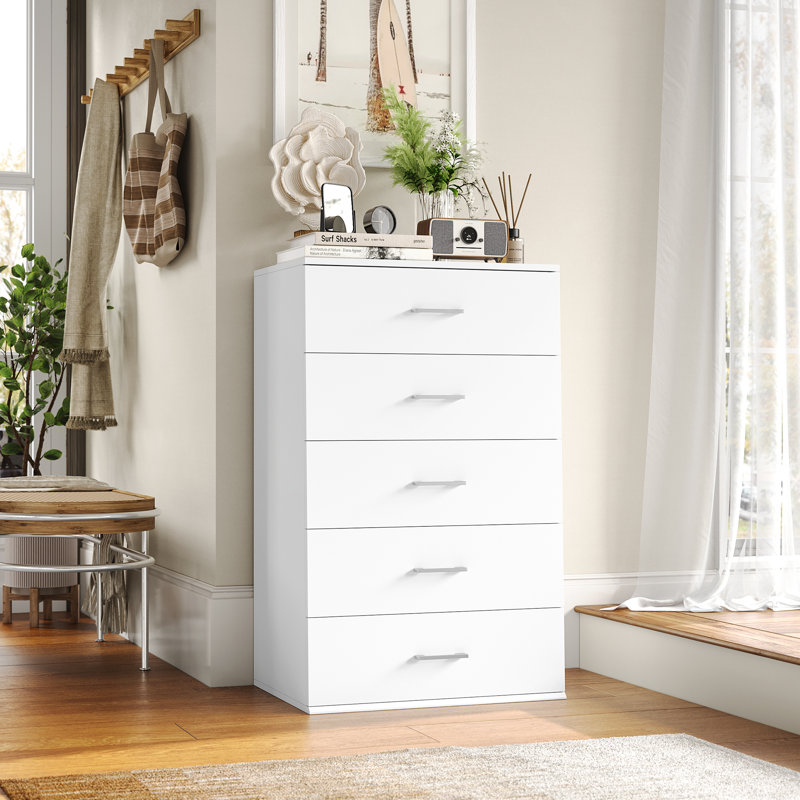 Brewster 5-Drawer Dresser,39.1'' H Lingerie Chest, Nightstand