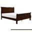 Grand lit en placage de cerisier brun traditionnel pour lit élégant, style opulence-295446448-295446449