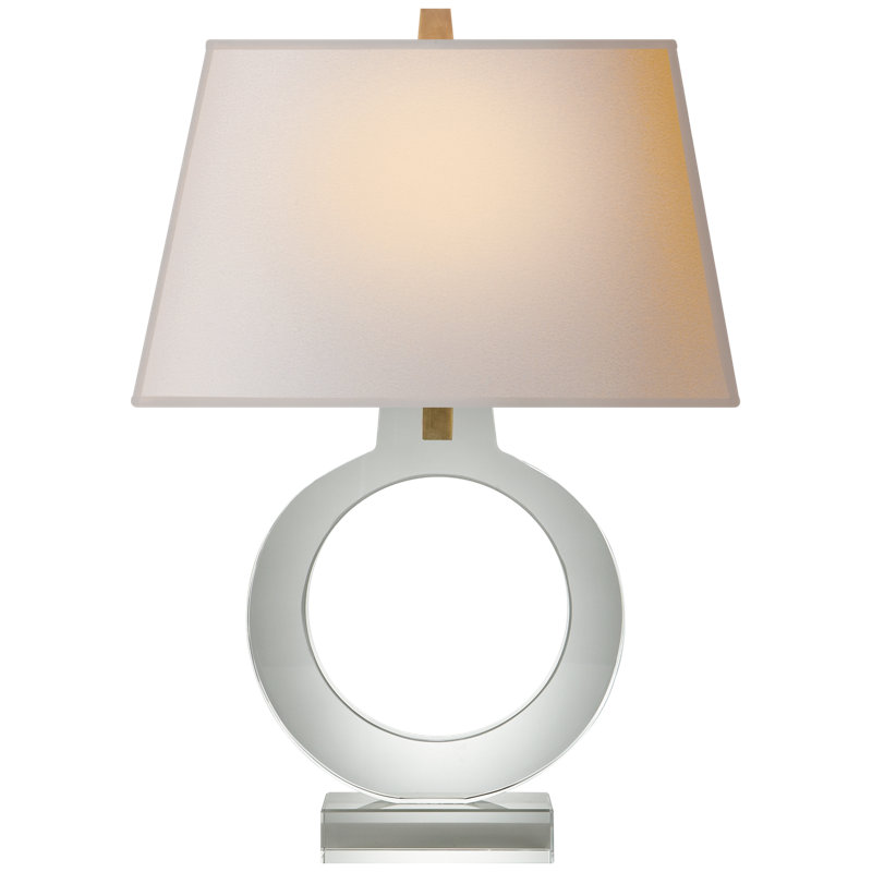 Table Lamp, 27" H x 18" W x 18" D, Crystal