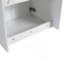 Meuble-lavabo de salle de bain avec lavabo en résine, portes à fermeture douce et armoire 1 côté