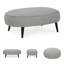 Repose-pieds ovale en velours Mariaella-1206332566