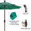 Parasol de marché 9 pi Kasia-39993662