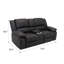 Causeuse inclinable noire