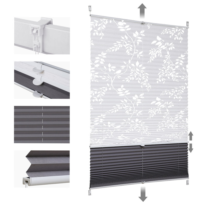 Blackout Pleated Shade, 80cm W x 200cm L