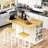 Kitchen Island with Drop Leaf-1108444918