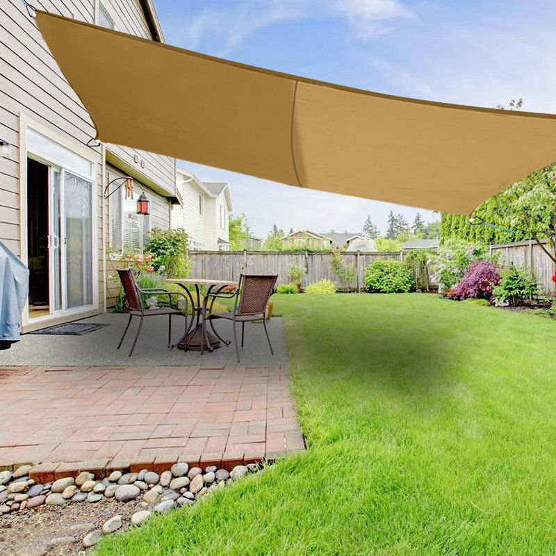 Dunnom 5m x 4m Rectangular Shade Sail, Sand