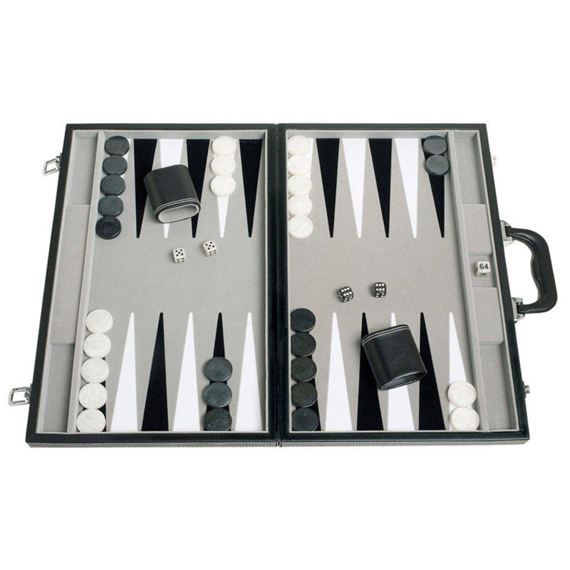Middleton Games 2 Player Backgammon, 2.25" H x 12" W x 18" D