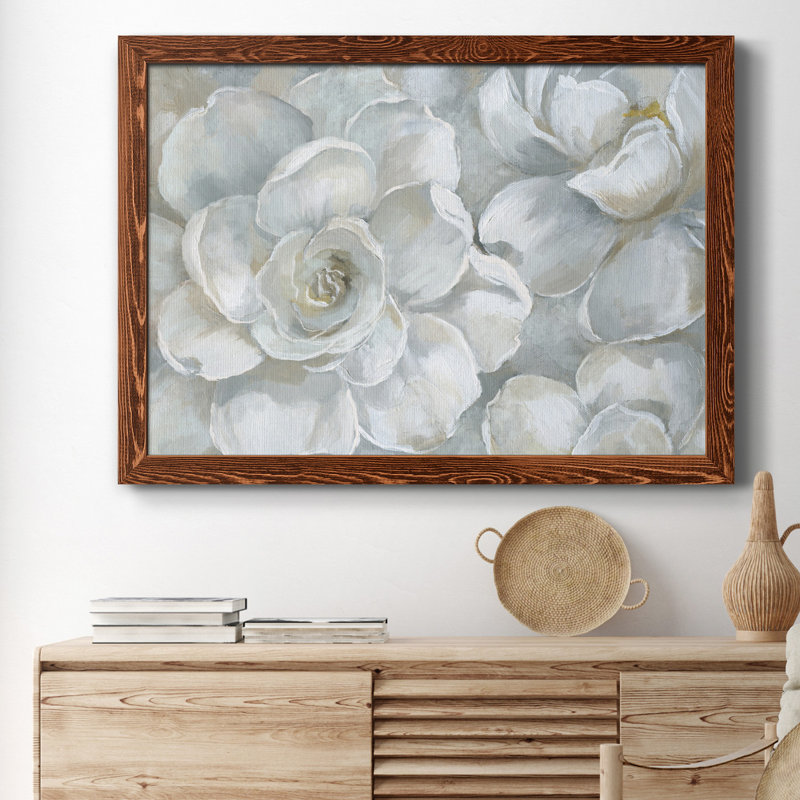 Gardenia - cadre photo, reproduction d'art sur toile, Érable, H 31 po x l 44 po x P 1 po