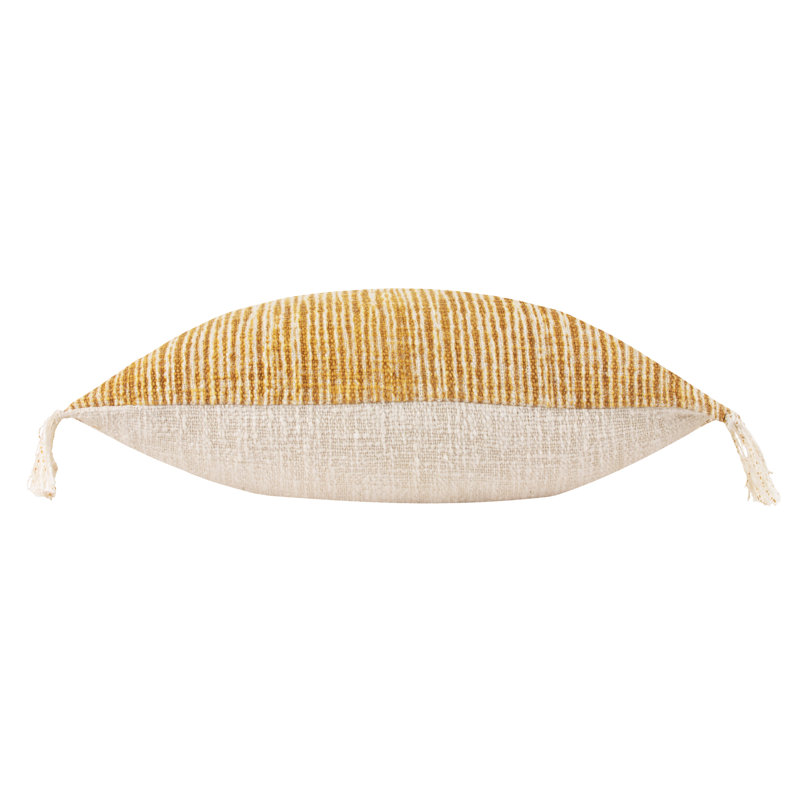 Sono Ink Striped Rectangular Throw Pillow Cover, Cumin