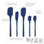 Ensemble de 5 spatules en silicone Tovolo Flex-Core pour la cuisson et la cuisson-63383762