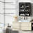 27" H Wall Mounted Bathroom Cabinet, Wooden Medicine Cabinet with Arched Glass Door & Adjustable Shelf, Open Shelf, Hanging Organizer for Living Room, Kitchen, Black-1058713064