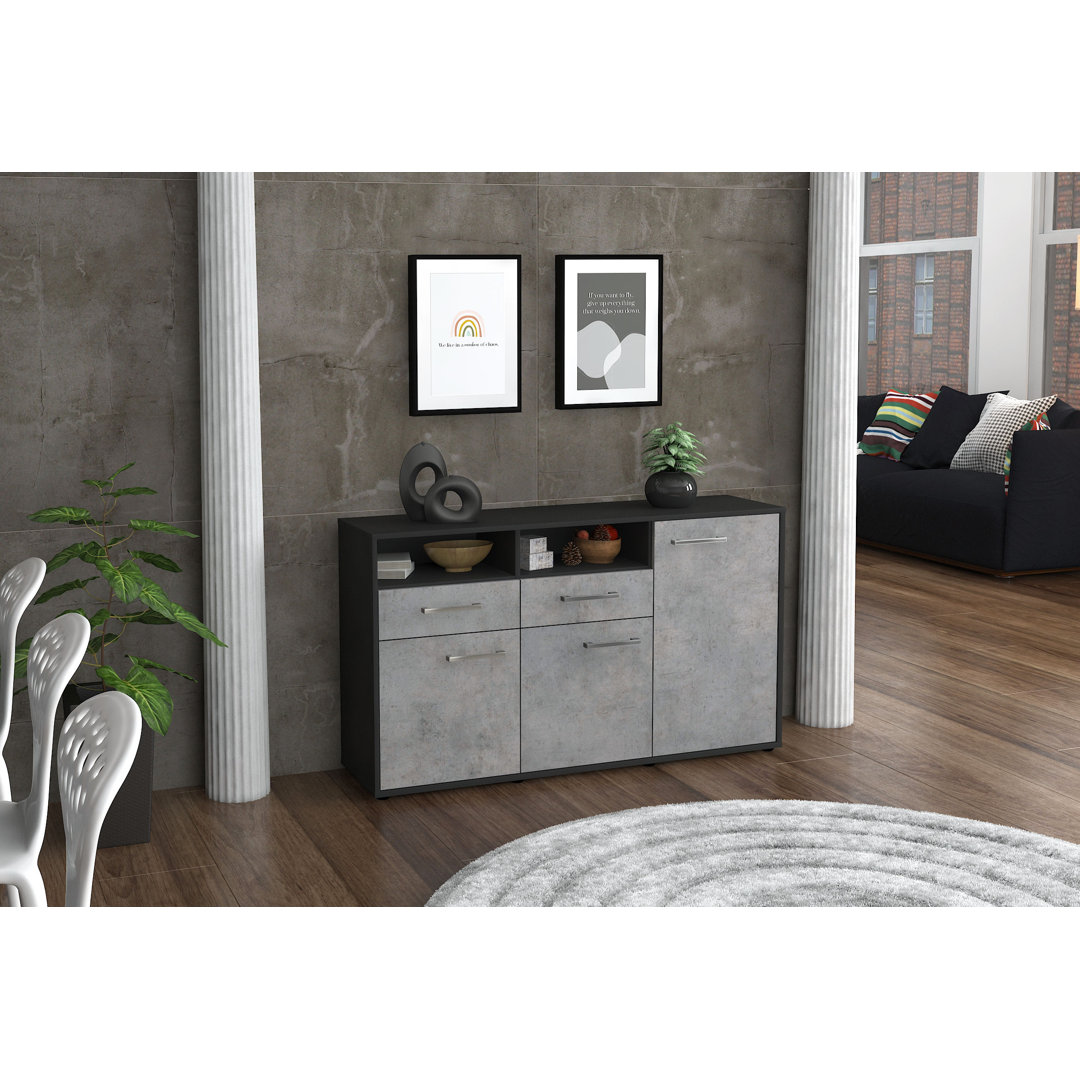 Editta Sideboard Front (136 x 79 x 35 cm), einschließlich Griffe