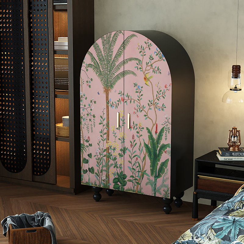 Garde-robe de chambre à coucher de style français rétro, Noir