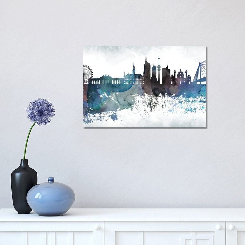 Vienna Skyline - Wrapped Canvas Print, 30.48cm H x 45.72cm W