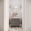 Ako 5" Triangle Marble Micro Mosaic Tile-176846689