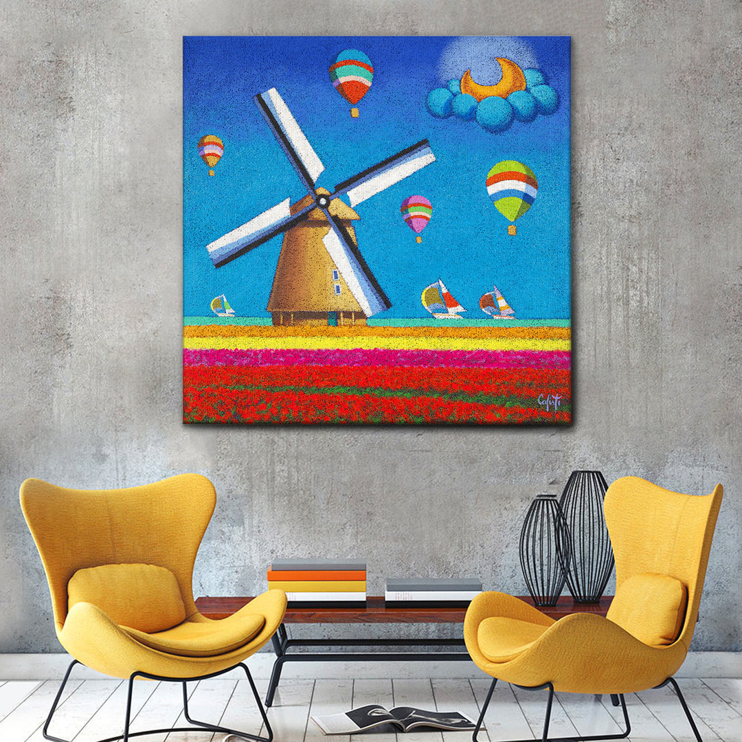 Leinwandbild Holland, Windmill von Stefano Calisti