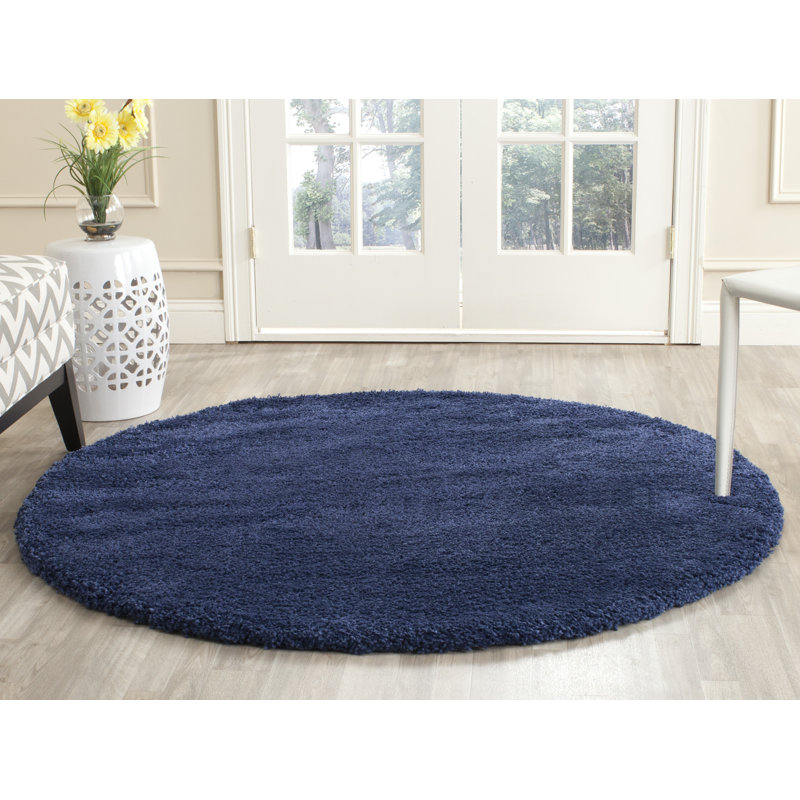 Ariyah Solid Colour Area Rug, Round 213 cm
