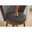 Set of 2 Counter Stools, 360° Swivel Upholstered Bar Stools with Metal Legs-423271157