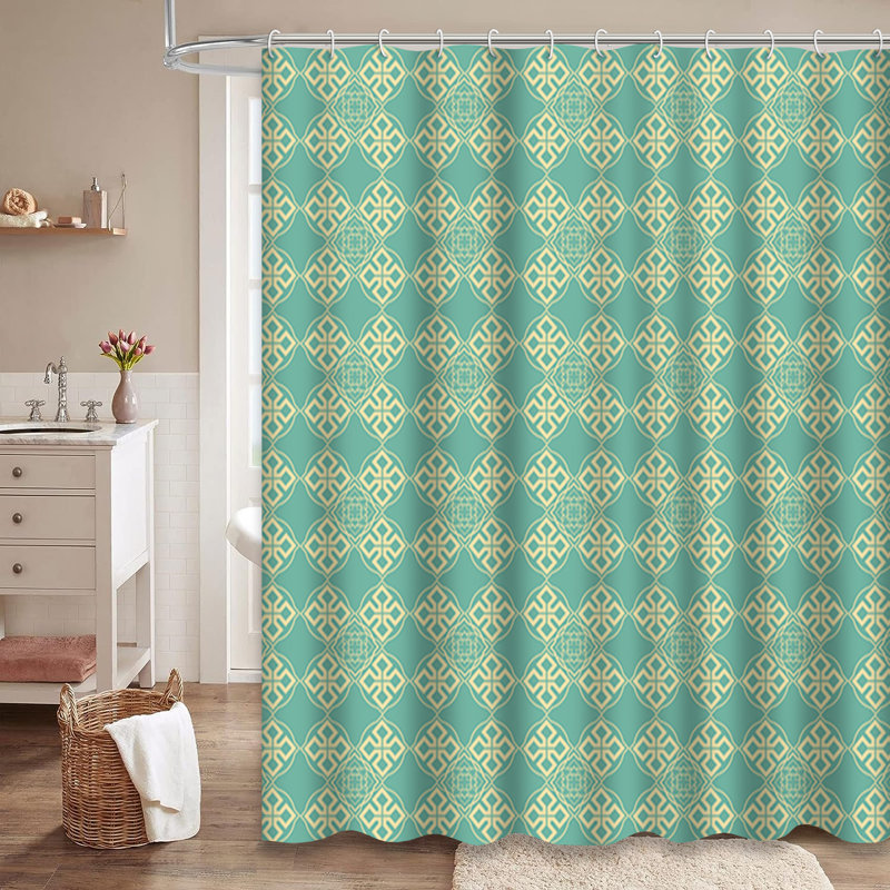 Rideau de douche Celtic Art Deco, L 72 po x l 84 po