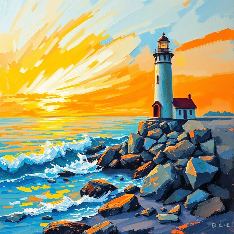 Art mural sur toile Sunlit, H 12 po x l 12 po x P 1 po