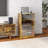 Media Cabinet, 4-Tier Stereo Cabinet, Modern Audio Video Media Stand With Adjustable Shelves, Tempered Glass Doors, And Cable Management, Rustic Brown