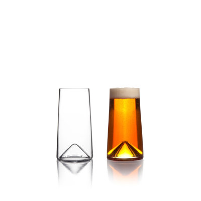 Monti 12.5oz. Handmade Crystal Beer Glass Set
