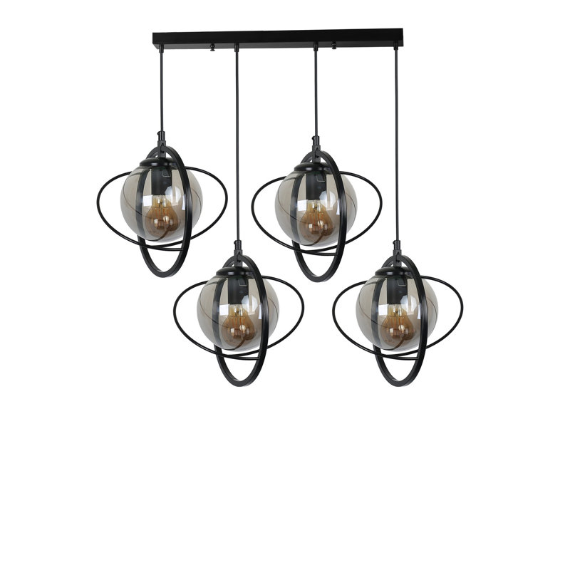 Chandle Chandelier, Black/Fume