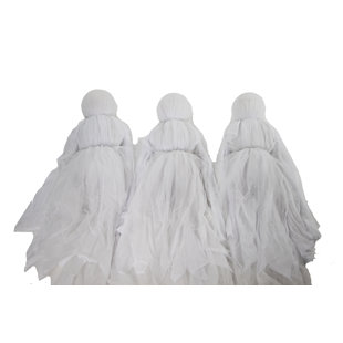 Light-up Ghost Trio, Outdoor Halloween Lawn Decoration