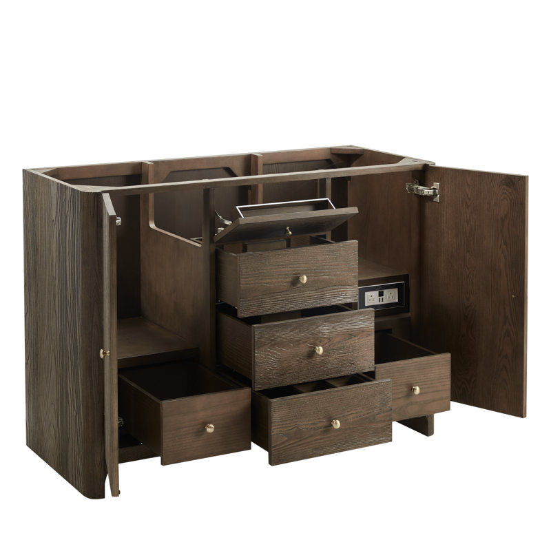 Gracyn 47.75'' W Single Bathroom Vanity Base, Sable