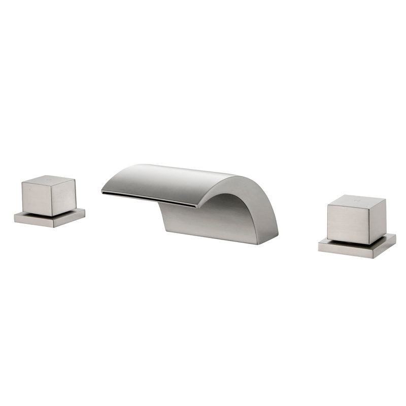 Roman Tub Faucet and Tub Spout, Brushed Nickel