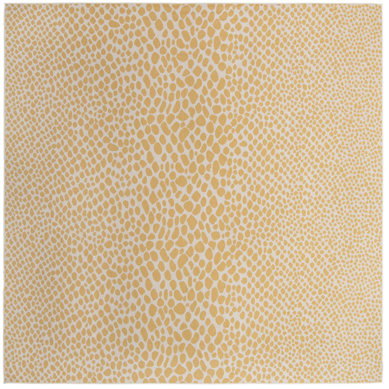 Tapis d'extérieur couleur or, Carré 13 pi