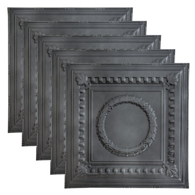 Great Lakes Tin Cleveland Nail-Up Ceiling Tile (Pack Of 5)