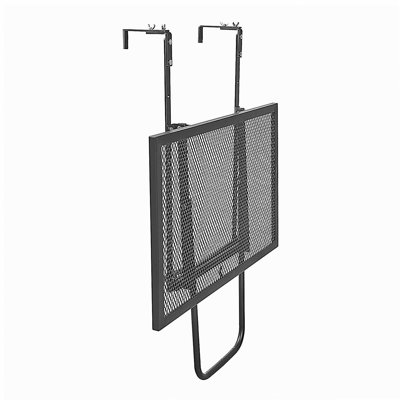 Balcony Hanging Table 19 x 24 in Outdoor Metal Patio Railing Table Adjustable