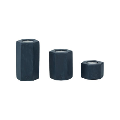 Ensemble d'accessoires en béton Cleland (3 pièces) | Béton 100% polymère avec peinture organique | Parfait pour la décoration intérieure élégante et les espaces extérieurs