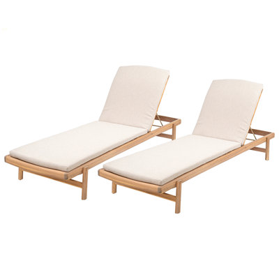 Chaise longue avec coussin Mallacia
