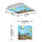 Ocean Square Fixture Component Ceiling Light
