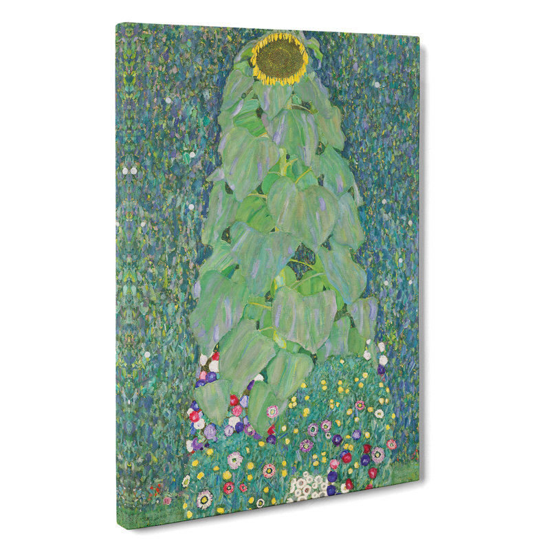 The Sunflower Vol.2 by Gustav Klimt - Wrapped Canvas Painting, 91cm H x 60cm W x 3cm D