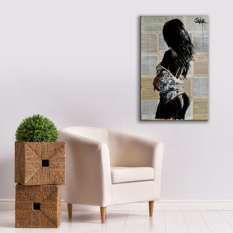 Toile épique «Endlessly» par Loui Jover, H 40 po x l 26 po x P 1,5 po
