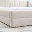 Structure de lit tapissier avec lit plateforme en tissu de chenille épais avec tête de lit et structure solide pour plus de confort et de style-258907151
