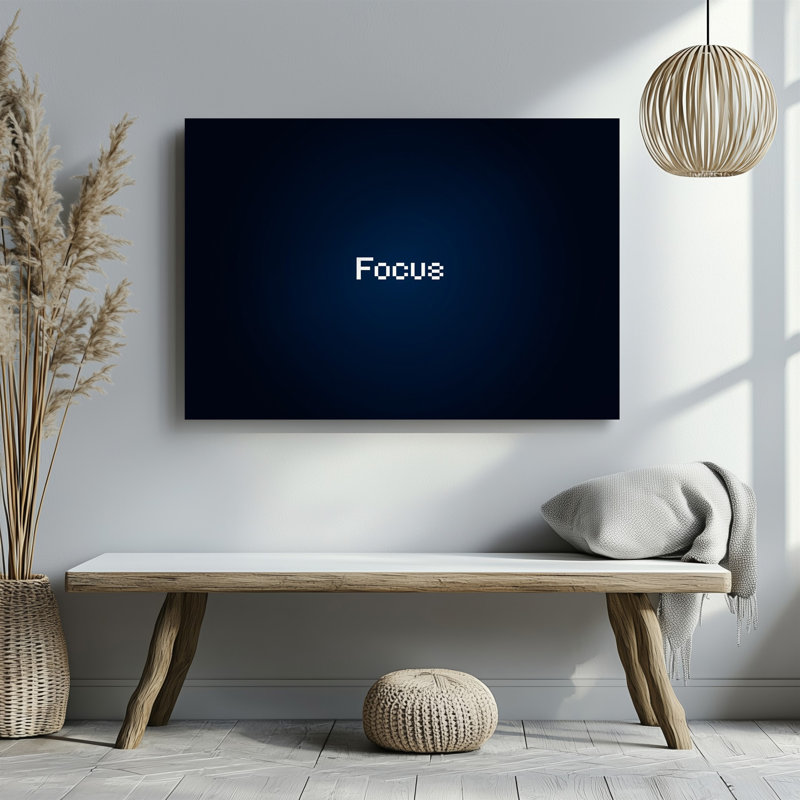 Art numérique sur toile noir, H 18 po x l 24 po