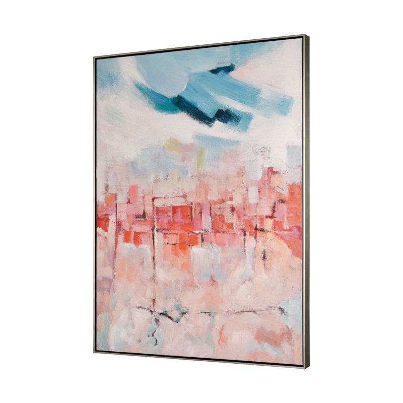 «Skyline Hues», art mural encadré